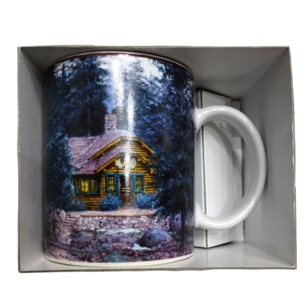 2001 Lang and Wise NY#5 Mug Cabin In the Woods by Ned Young